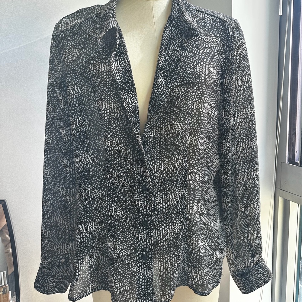 Patterned Women's Button Down